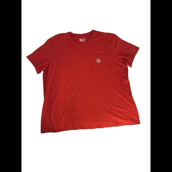 Carhartt Mens T-shirt WorkWear Pocket Basic Heavyweight Jersey Knit Top Tee - Picture 1 of 3